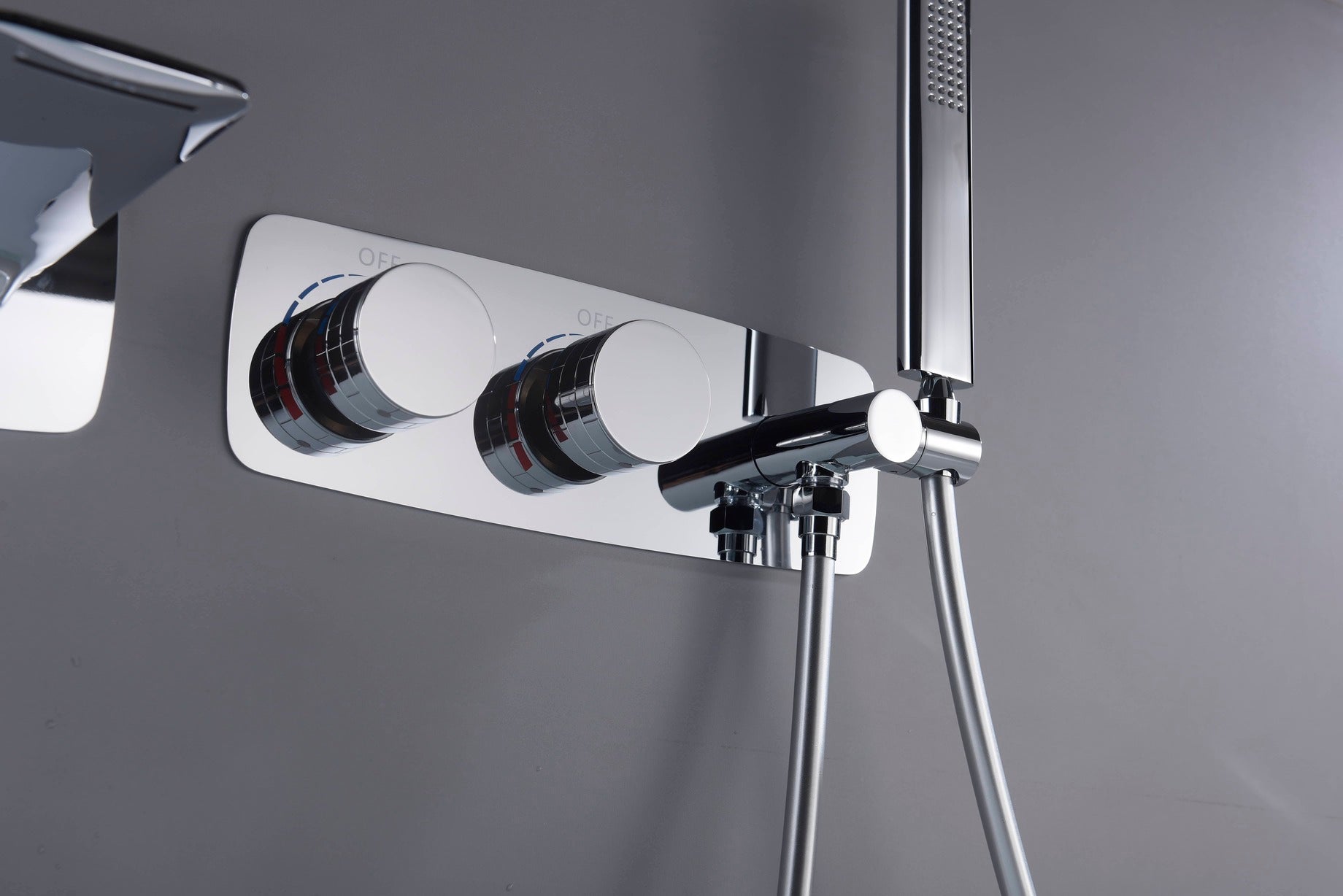 ROBINET DE BAIGNOIRE A FIXATION MURALE EN LAITON 088 CHROMÉ COLLECTION ERYMANTHE