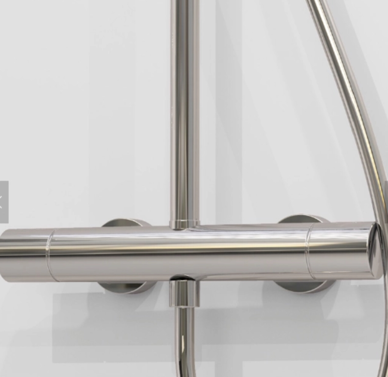 COLUMNA DE DUCHA SC418 NÍQUEL CEPILLADO COLECCIÓN EAS