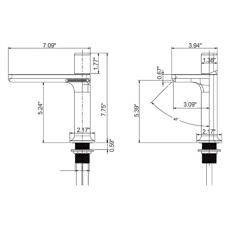 New Batch 00033 Deck Mounted Sink Faucet