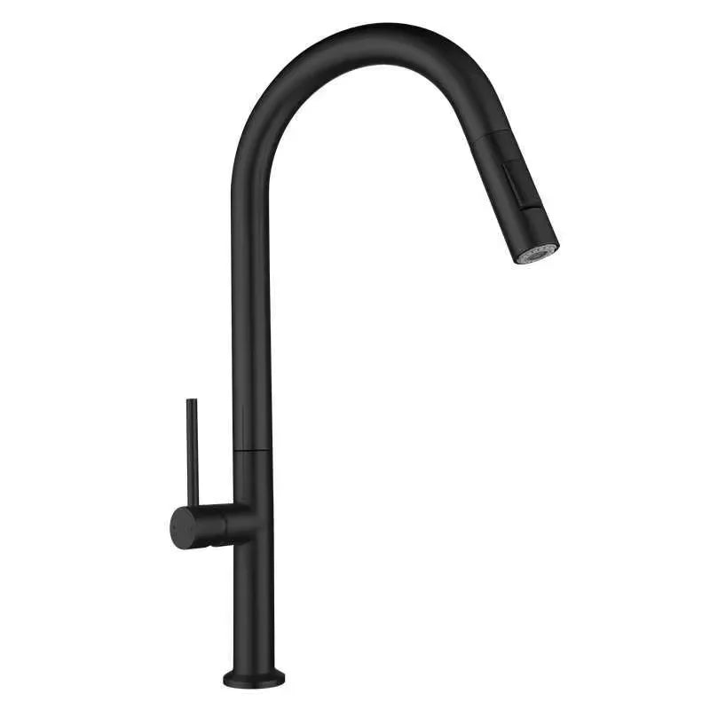 Robinet Cuisine Noir Mat HUDOR — mise en situation