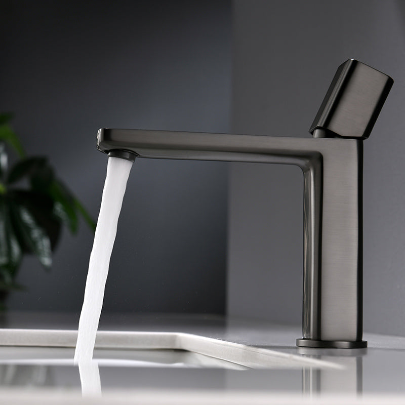 Robinet Lavabo sur plage Design Angulaire Gunmetal — HUDOR