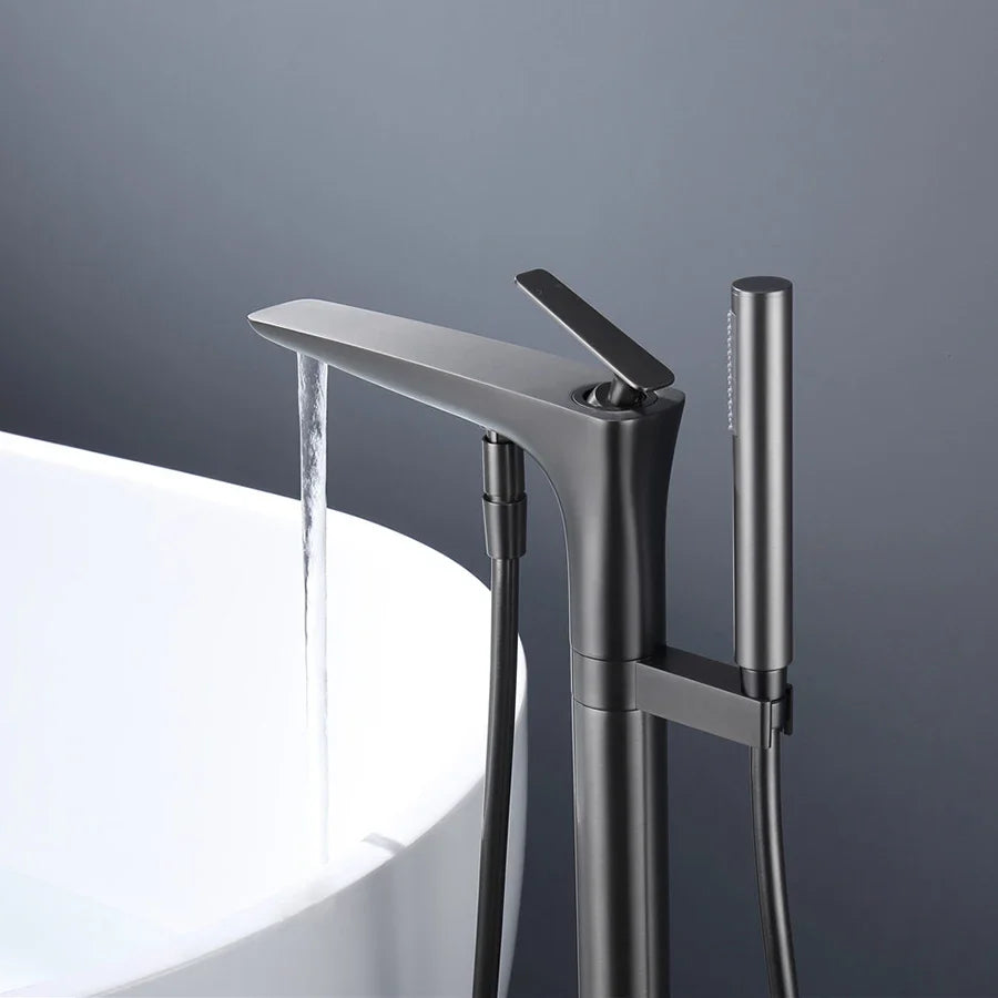 Robinet De Baignoire Au Sol 003 Collection Scamandre Gunmetal