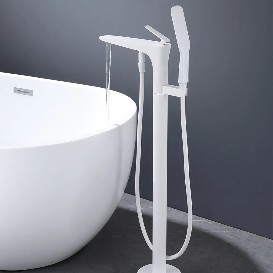 Robinet Baignoire Blanc Mat HUDOR — mise en situation