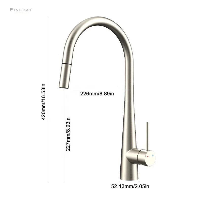 Robinet Cuisine Gunmetal HUDOR — mise en situation