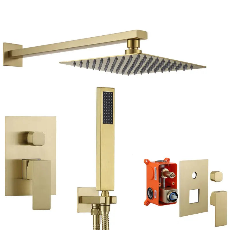 Douche Encastrée SC23 HALYS Doré Brossé