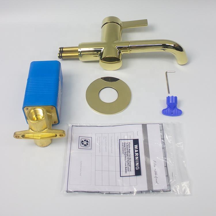 Robinet Lavabo Doré Champagne HUDOR — vue principale