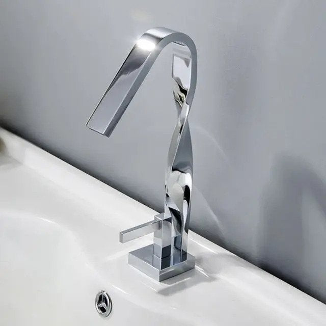 ROBINET DE LAVABO SURÉLEVÉ EN LAITON CHROMÉ COLLECTION ERYMANTHE