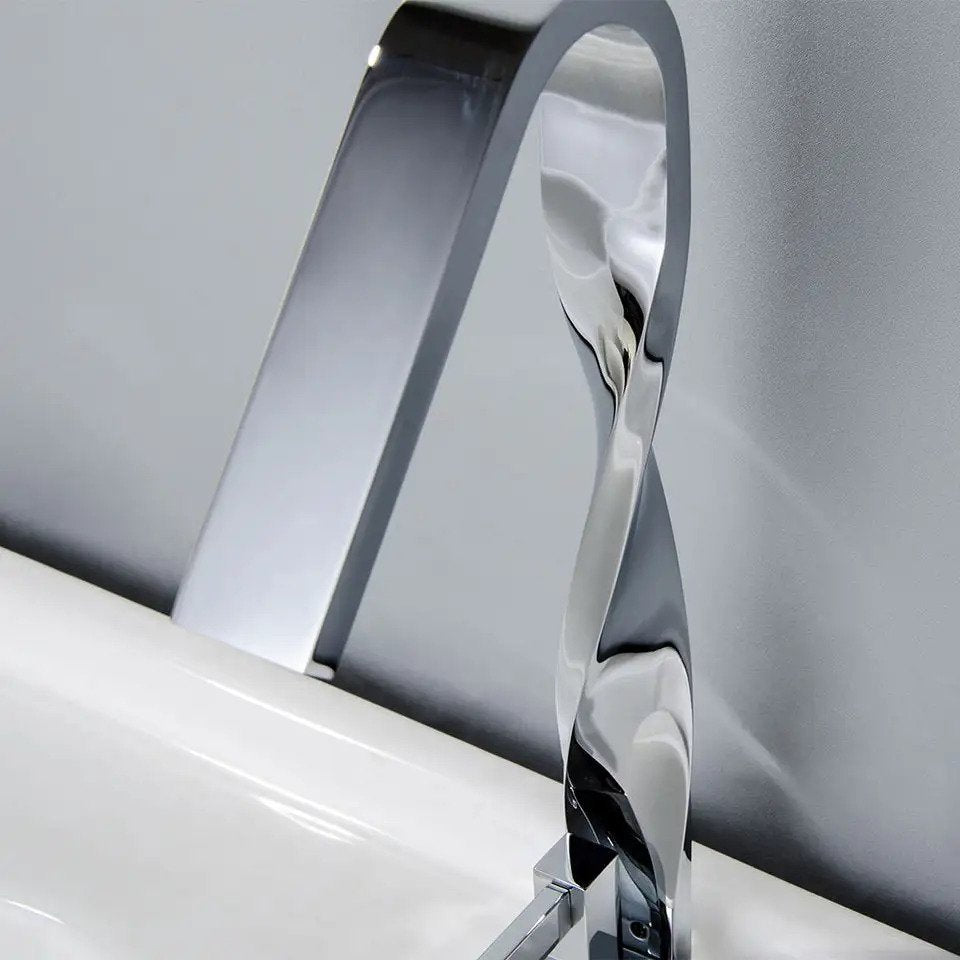 Robinet Lavabo Surélevé Erymanthe Chromé — Design HUDOR