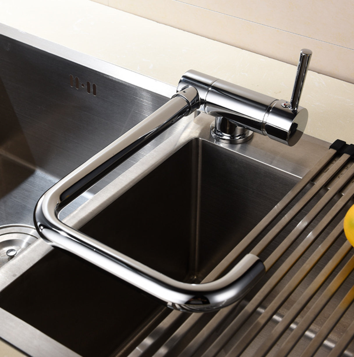 ROBINET DE CUISINE RABATTABLE W04 CHROME COLLECTION ERYMANTHE