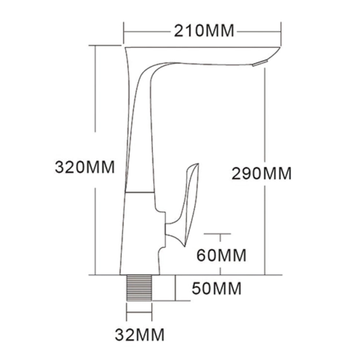 02916G kitchen faucet in gold brass Halys collection