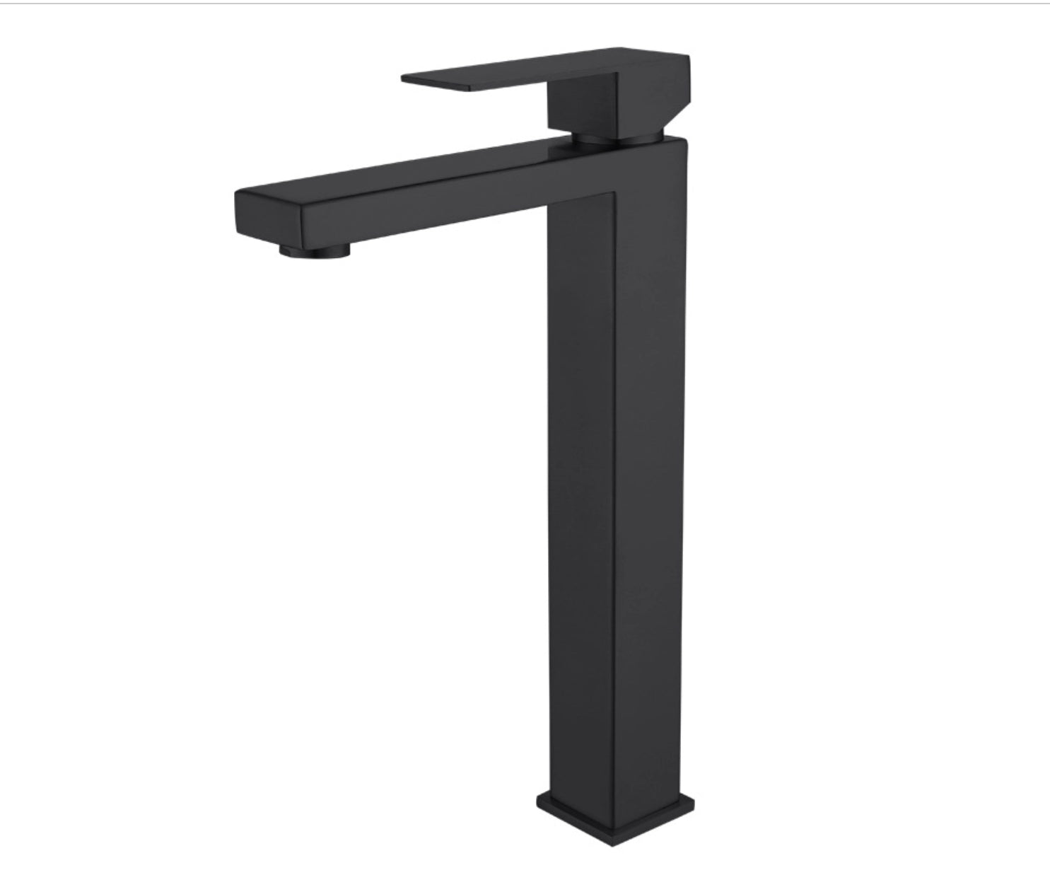 Robinet de lavabo surélevé 13 en laiton noir collection Alphée