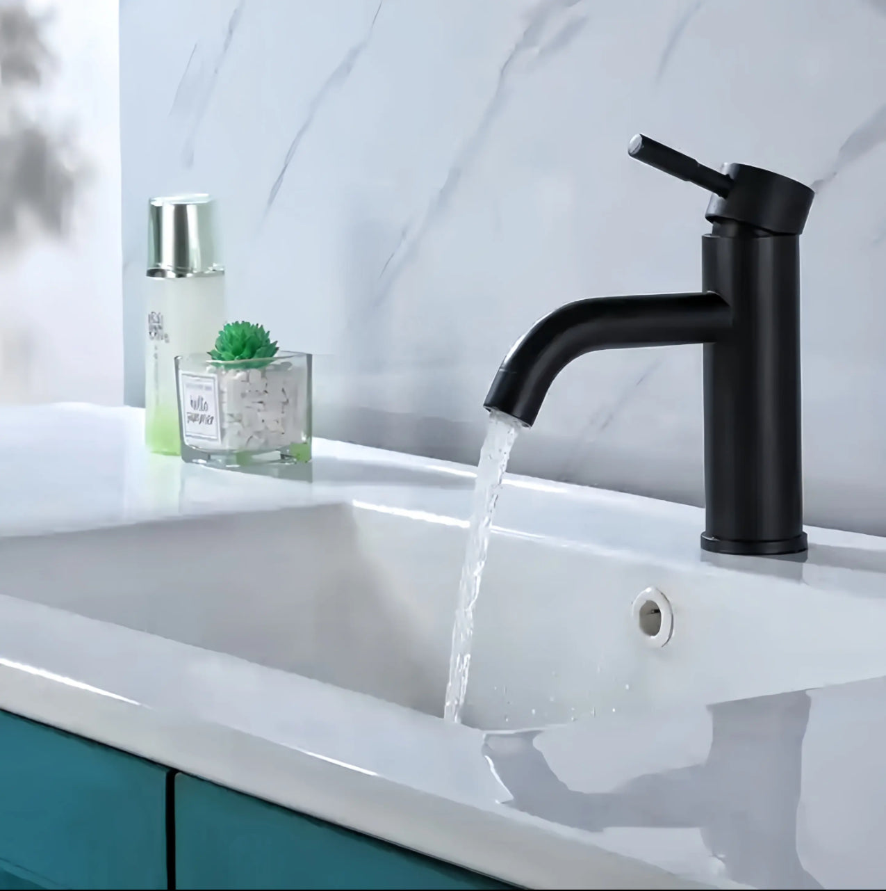 Grifo para lavabo de sobre encimera B205 01 31 2 Colección Cephise Negro Mate