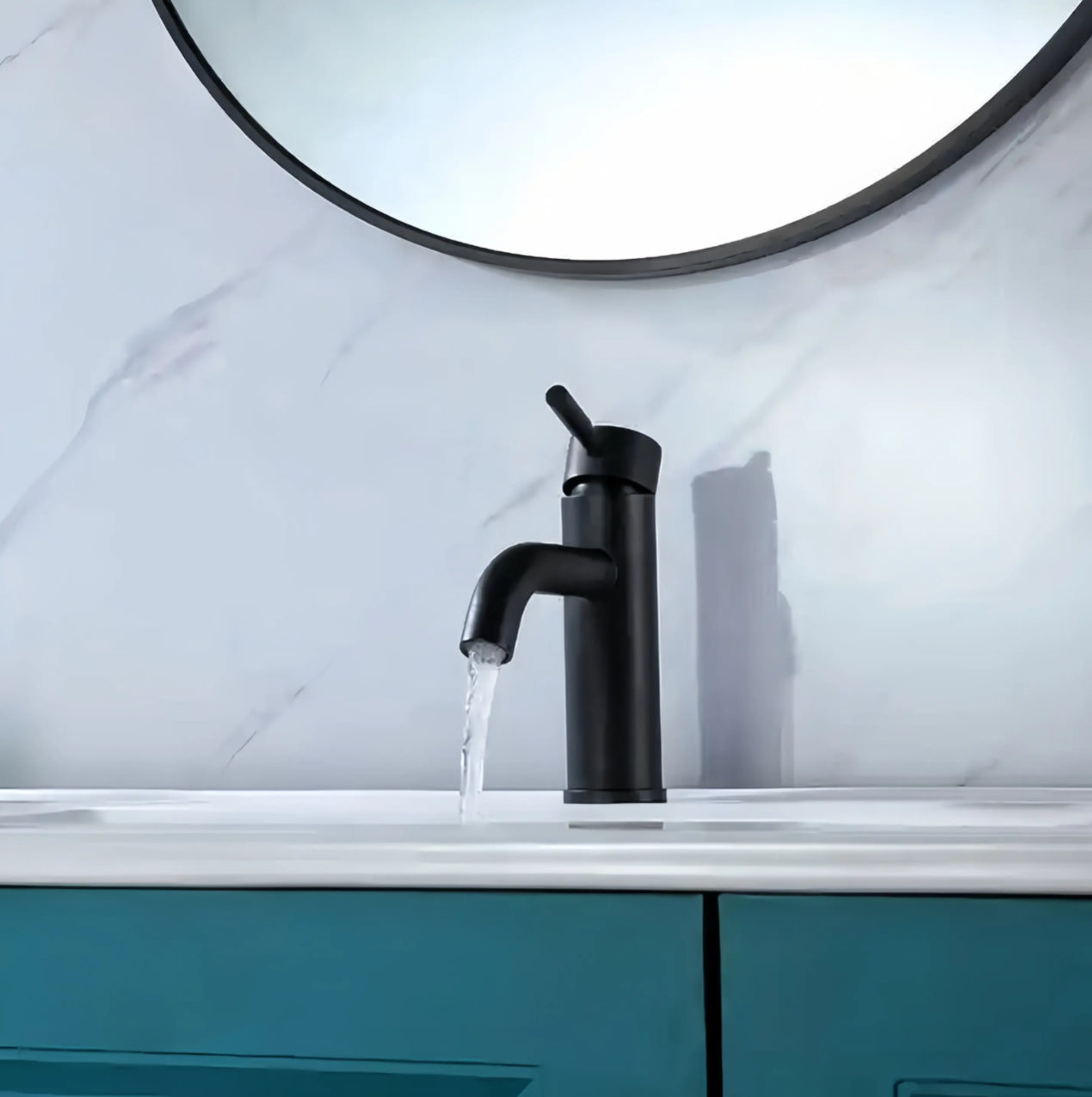 Grifo para lavabo de sobre encimera B205 01 31 2 Colección Cephise Negro Mate