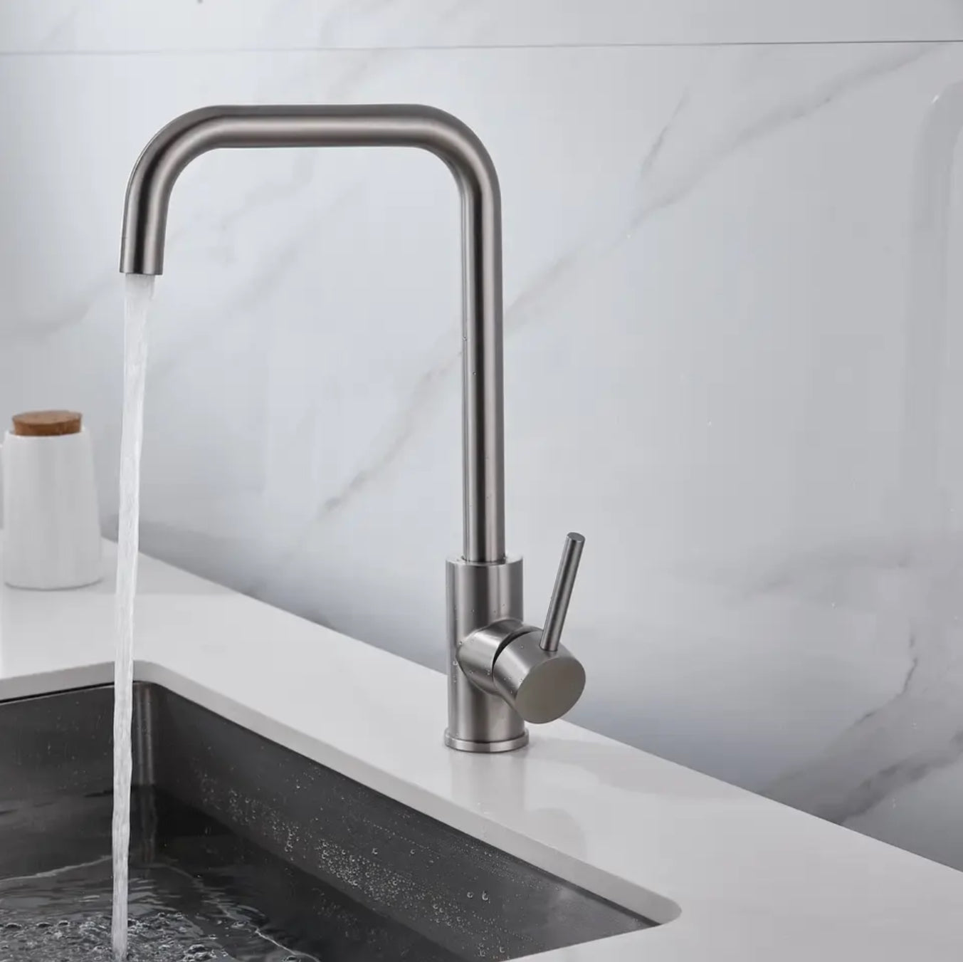 Mitigeur Cuisine K128 Eas Nickel Brossé | HUDOR