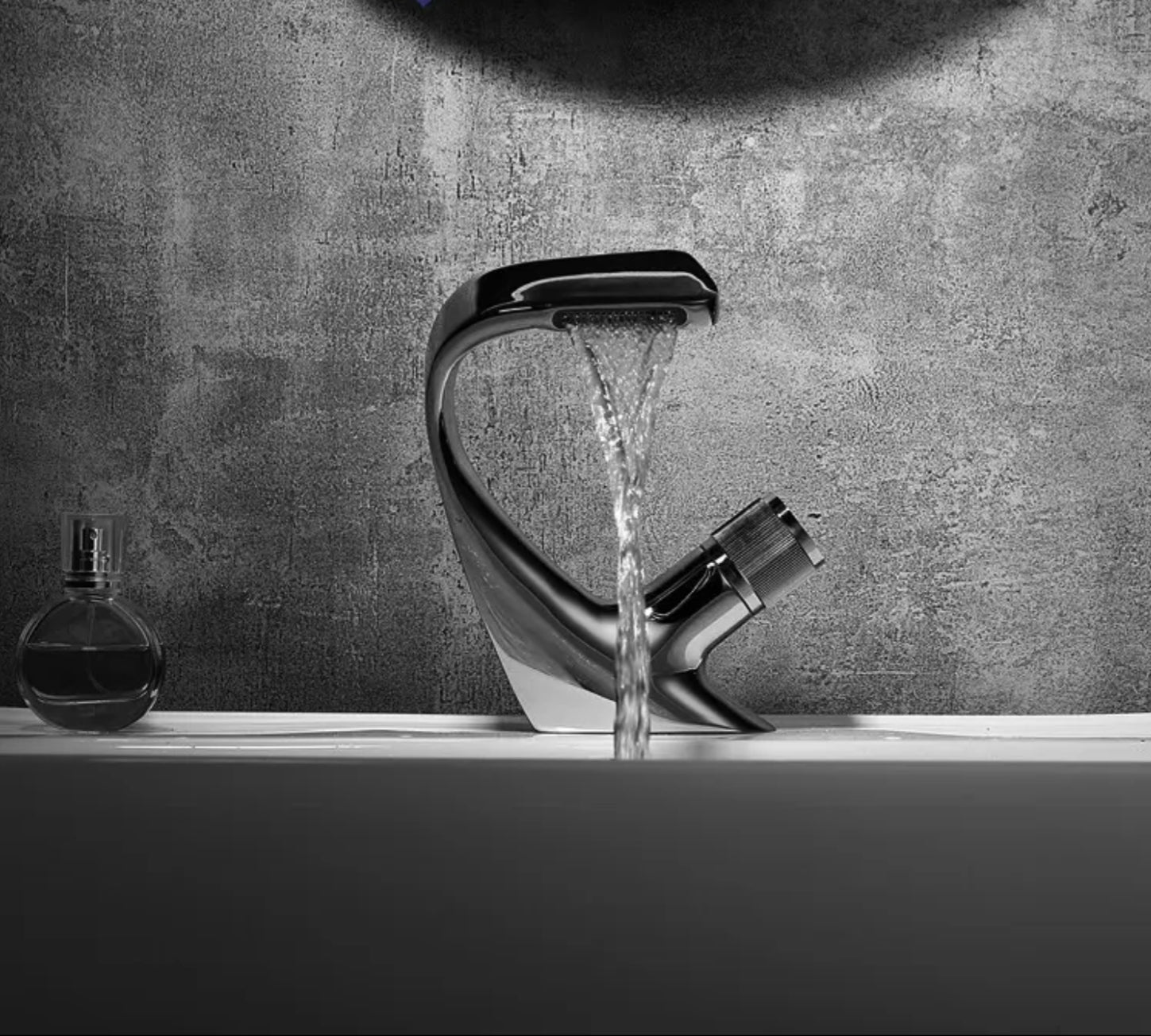 Chrome-plated brass sink faucet 80115 Erymanthe collection