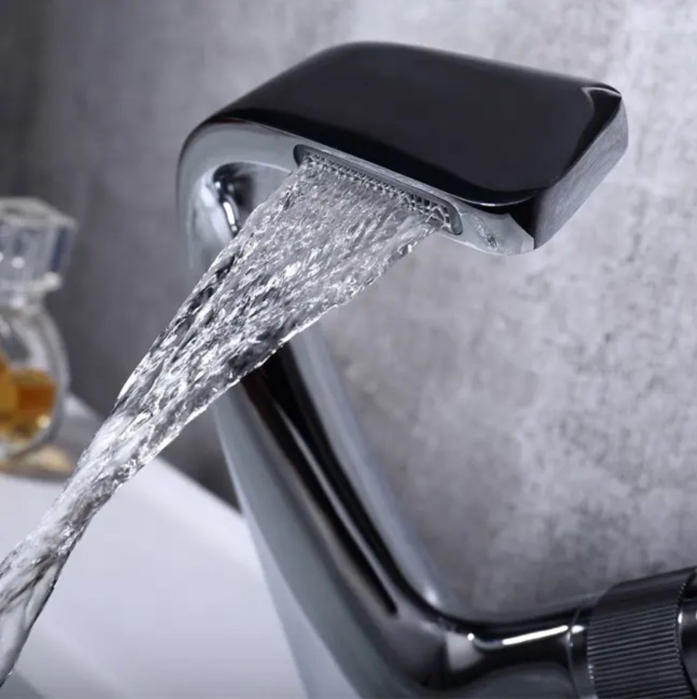Chrome-plated brass sink faucet 80115 Erymanthe collection