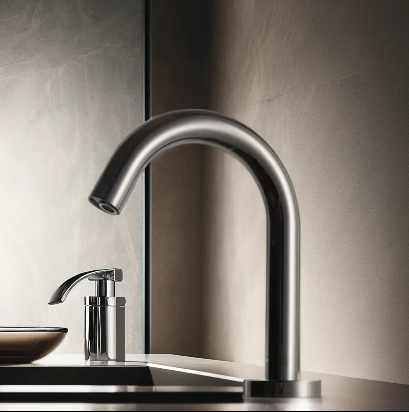 Grifo de lavabo infrarrojo 015 negro colección Céphise