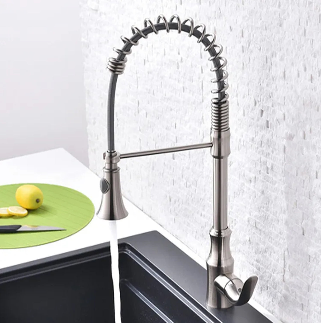 Robinet de cuisine 046 nickel brossé collection Eas