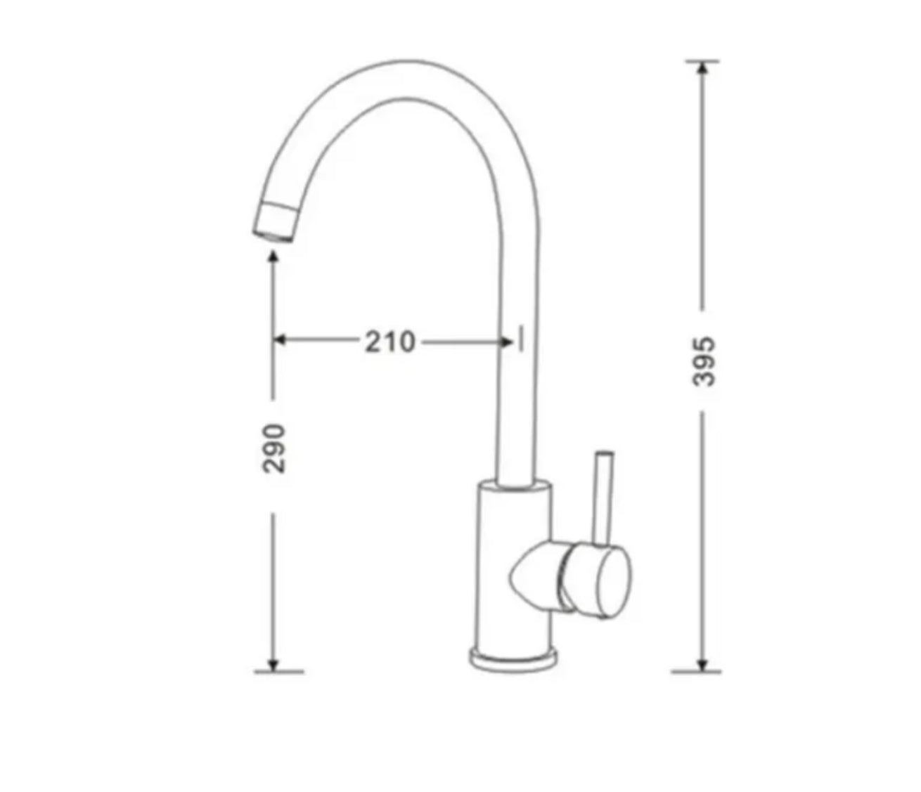 Kitchen faucet KF811CP brushed nickel Eas collection