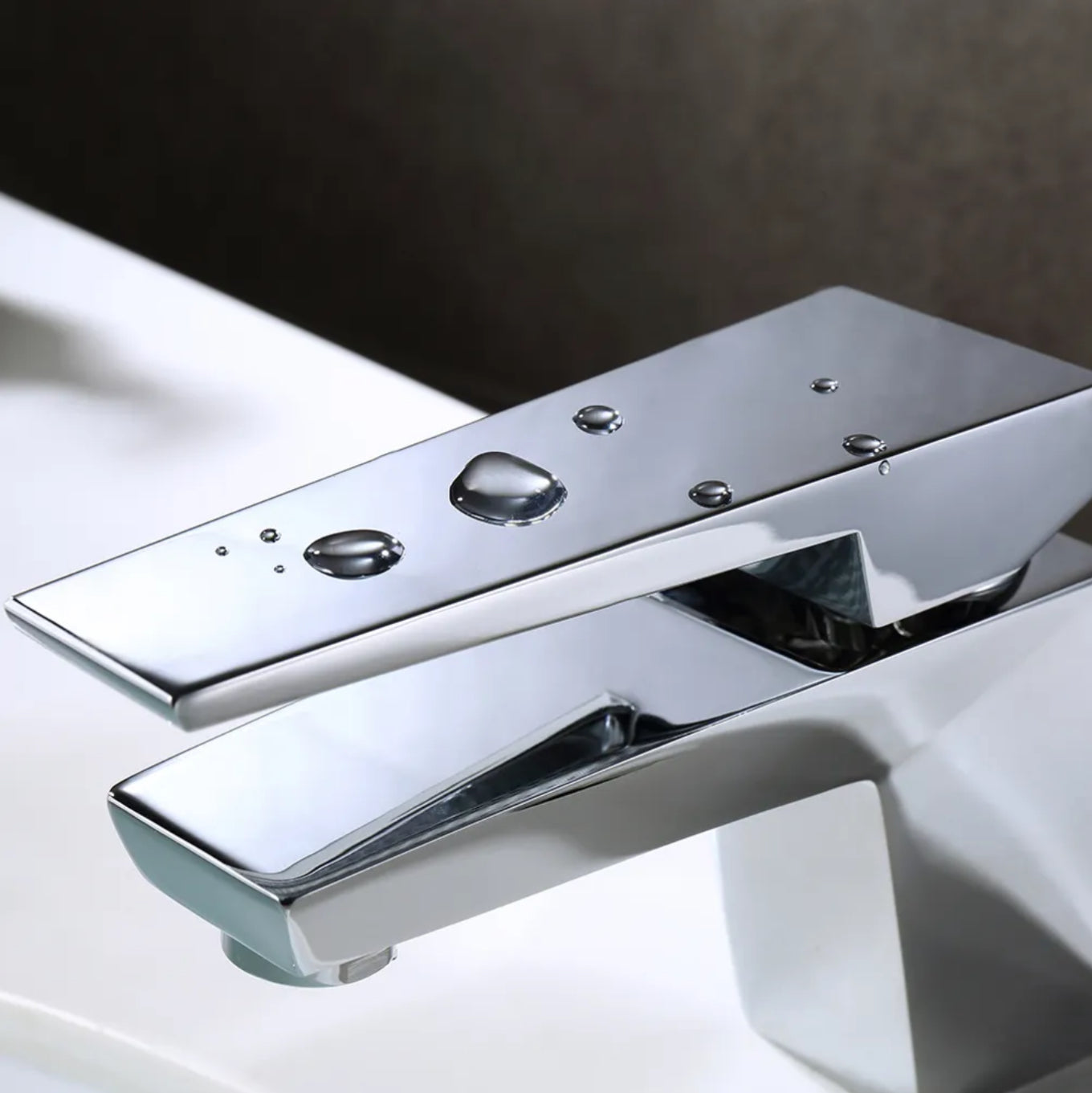 BNF93 DECK-MOUNTED BASIN FAUCET IN CHROME-PLATED BRASS EAS COLLECTION