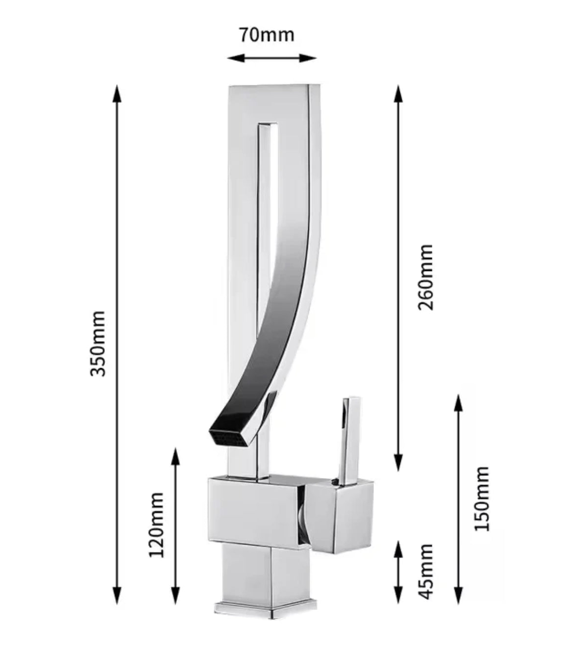 Deck-mounted sink faucet 005 in brushed nickel brass Axis collection
