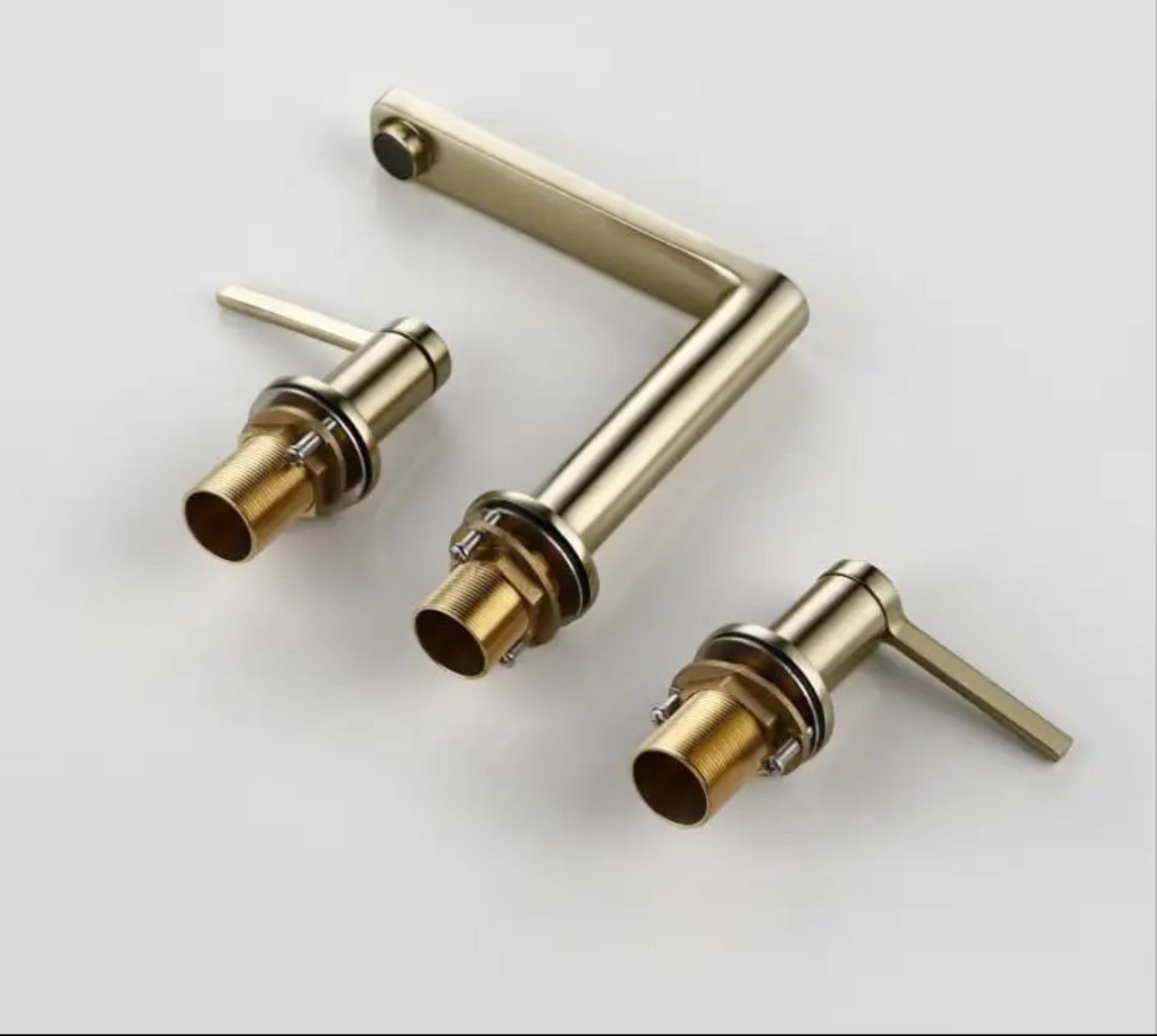 Grifo para lavabo de sobre encimera 026 dorado 3 agujeros