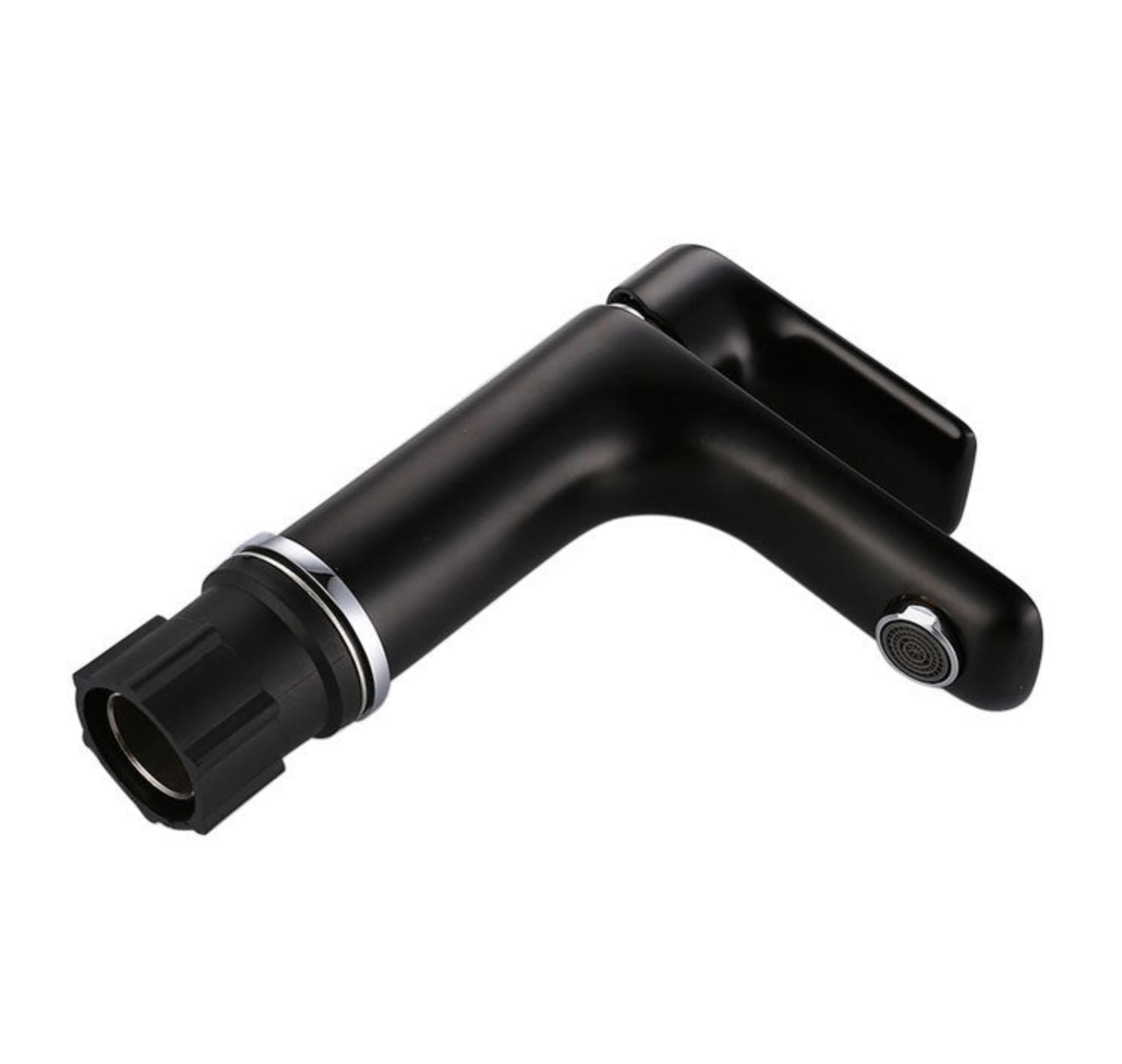 Grifo para lavabo de sobre encimera 055 en latón negro, colección Cephis