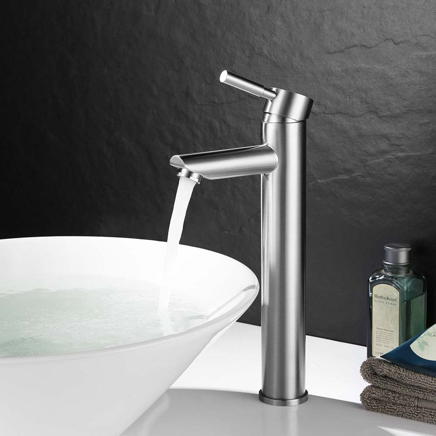 Robinet de lavabo surélevé 20 en laiton chromé collection Erymanthe