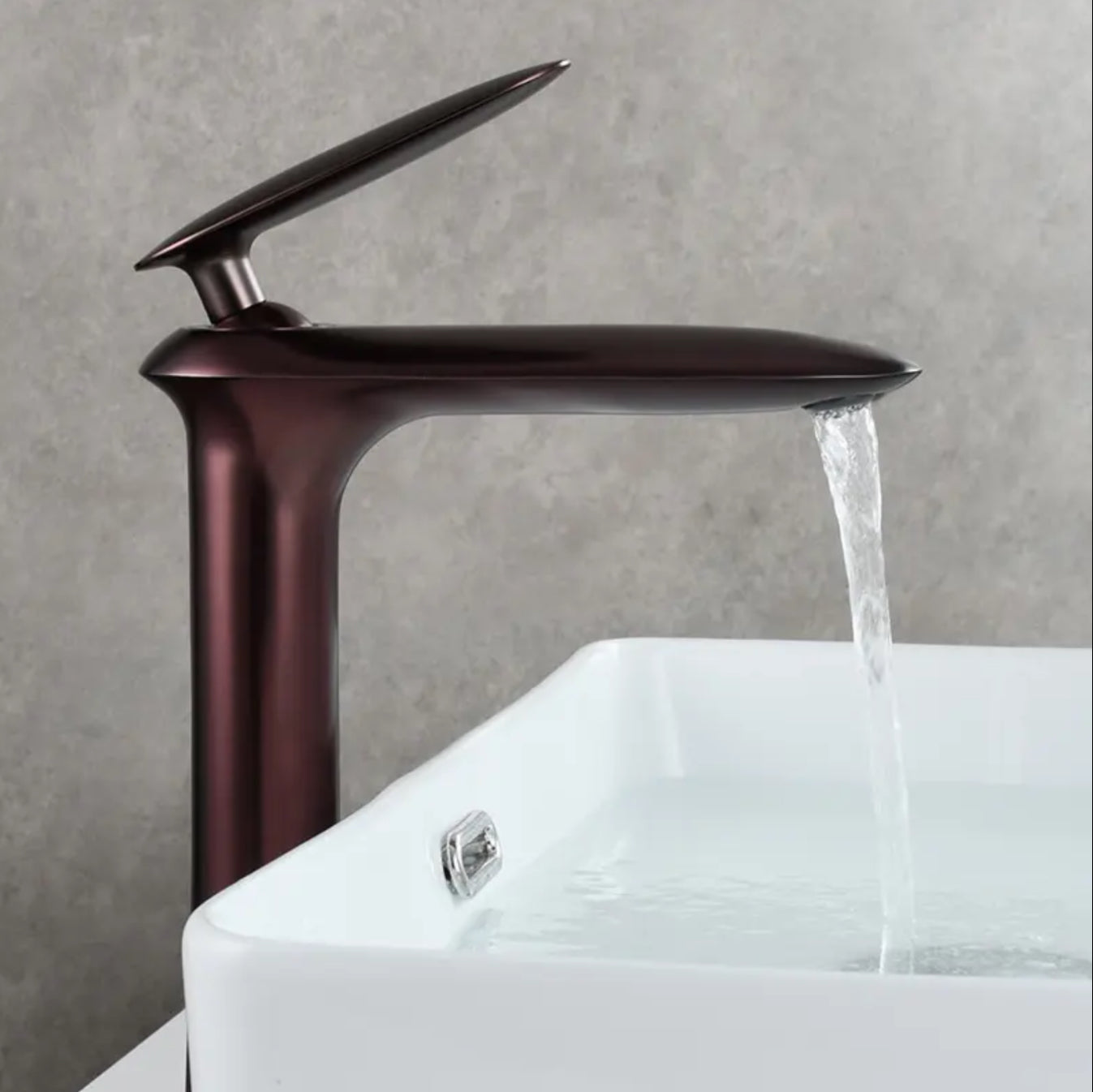 Robinet de lavabo sur plage 304 bronze collection Artémis