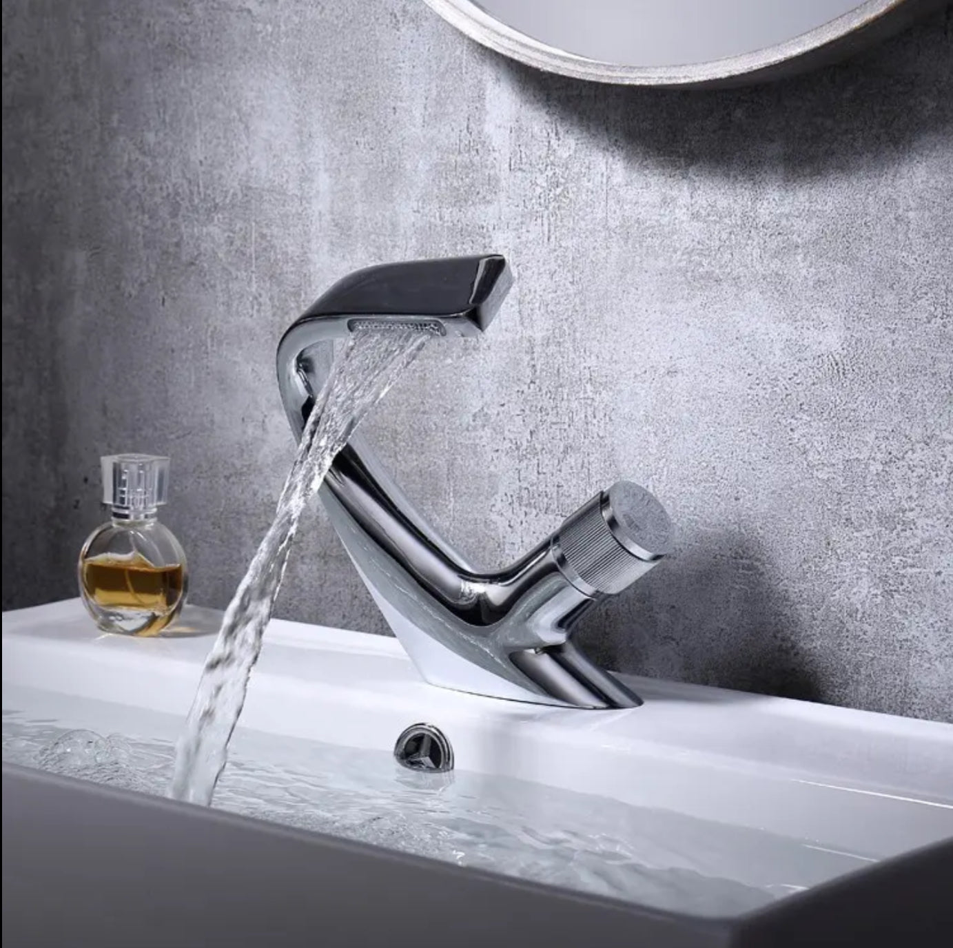 Deck-mounted sink faucet in chrome-plated brass 80115 Erymanthe collection