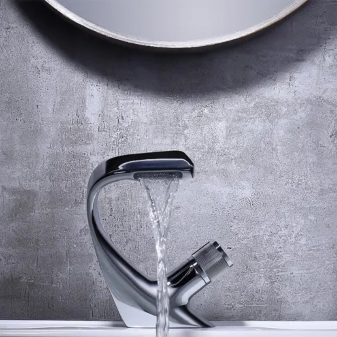 Deck-mounted sink faucet in chrome-plated brass 80115 Erymanthe collection