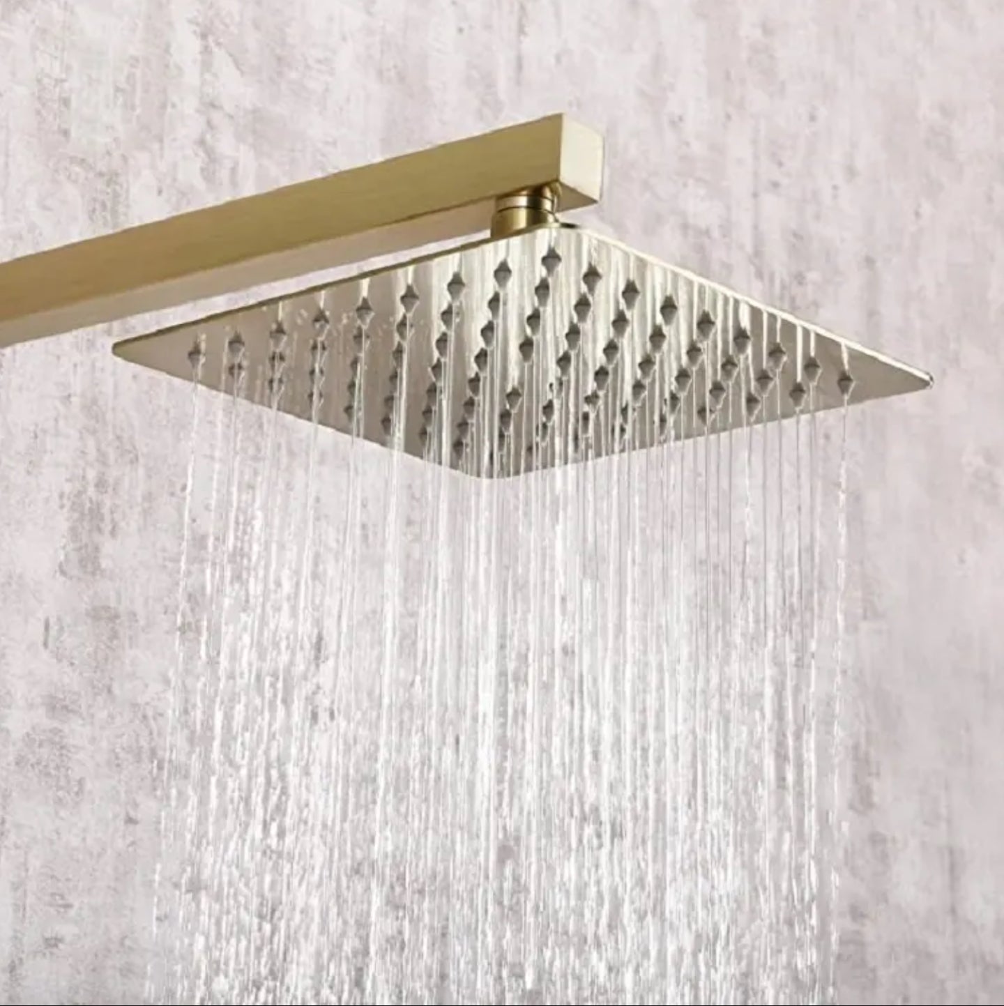COMPOSITION DE DOUCHE ENCASTRÉE SC23 EN LAITON DORÉ BROSSÉ COLLECTION HALYS