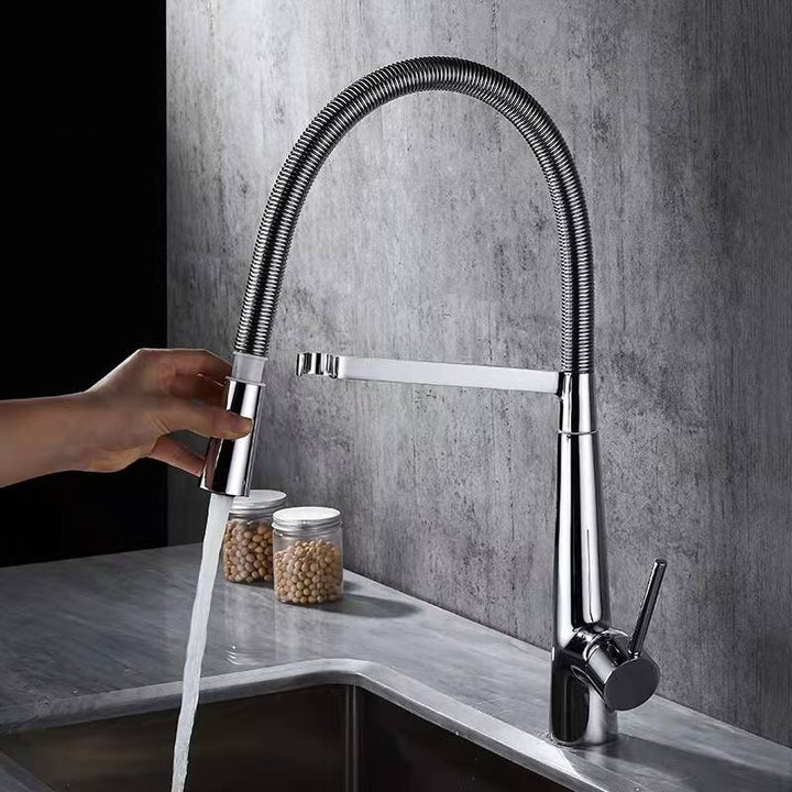 Robinet de cuisine 401 en laiton chromé collection Erymanthe