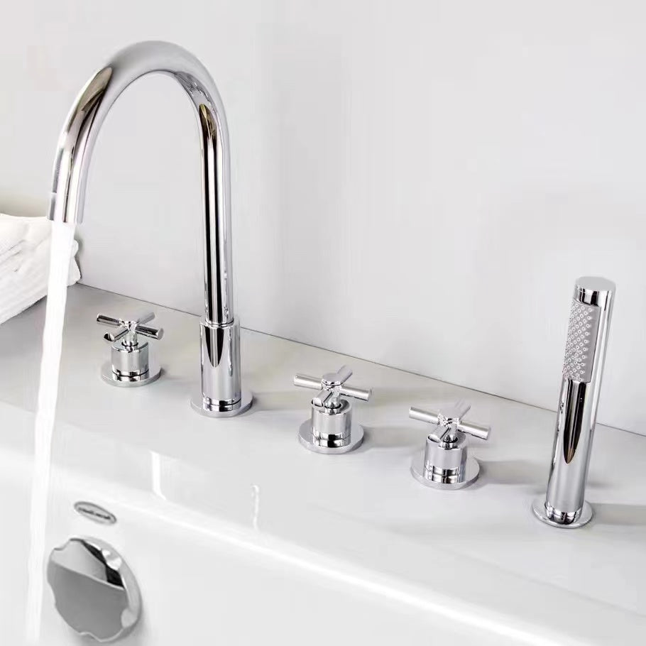 Robinet de baignoire fixation sur plage 0109 en laiton chromé collection Erymanthe