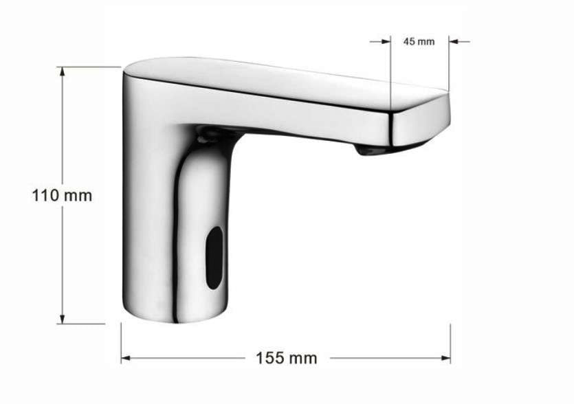 ROBINET LAVABO INFRAROUGE 025 CHROMÉ COLLECTION ERYMANTHE