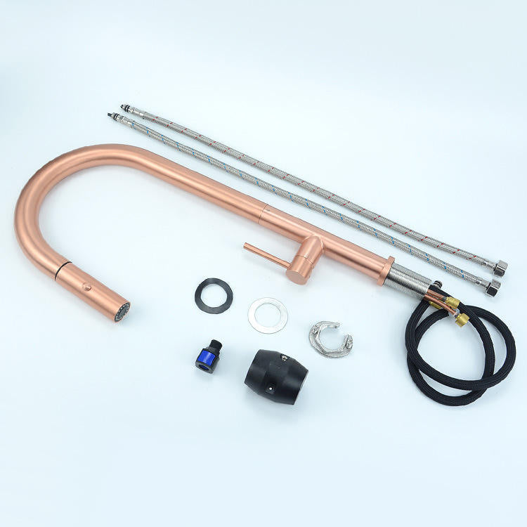 ROSE GOLD BRASS KITCHEN FAUCET PENEE COLLECTION