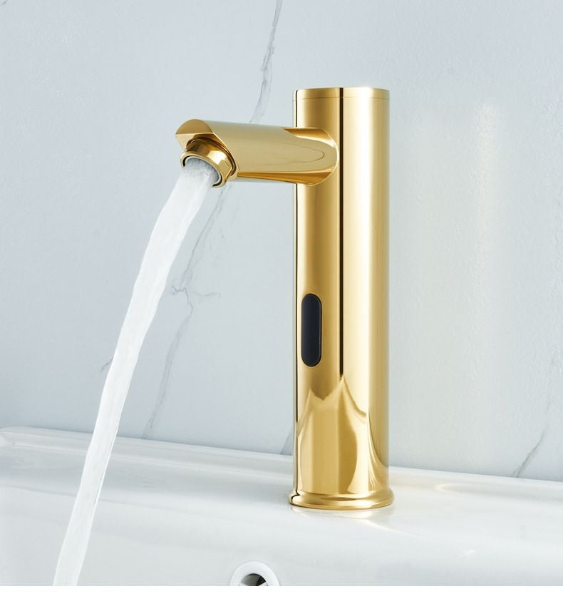 ROBINET LAVABO INFRAROUGE 019 DORE BROSSE COLLECTION SCAMANDRE