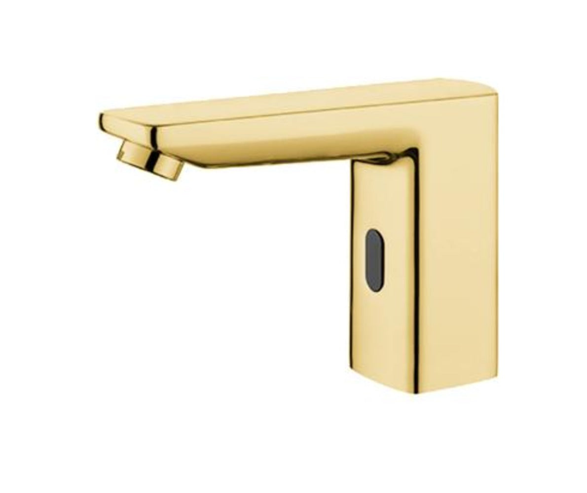 Infrared sink faucet 018 in golden brass, Halys collection