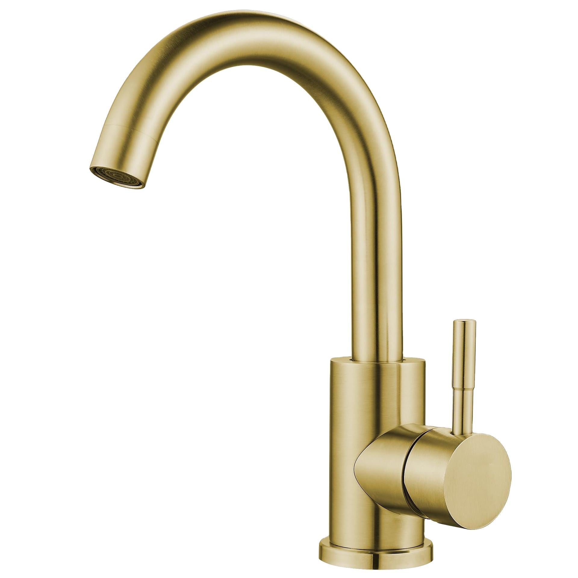 BRASS KITCHEN TAP 2 BRUSHED GOLD SCAMANDRE COLLECTION