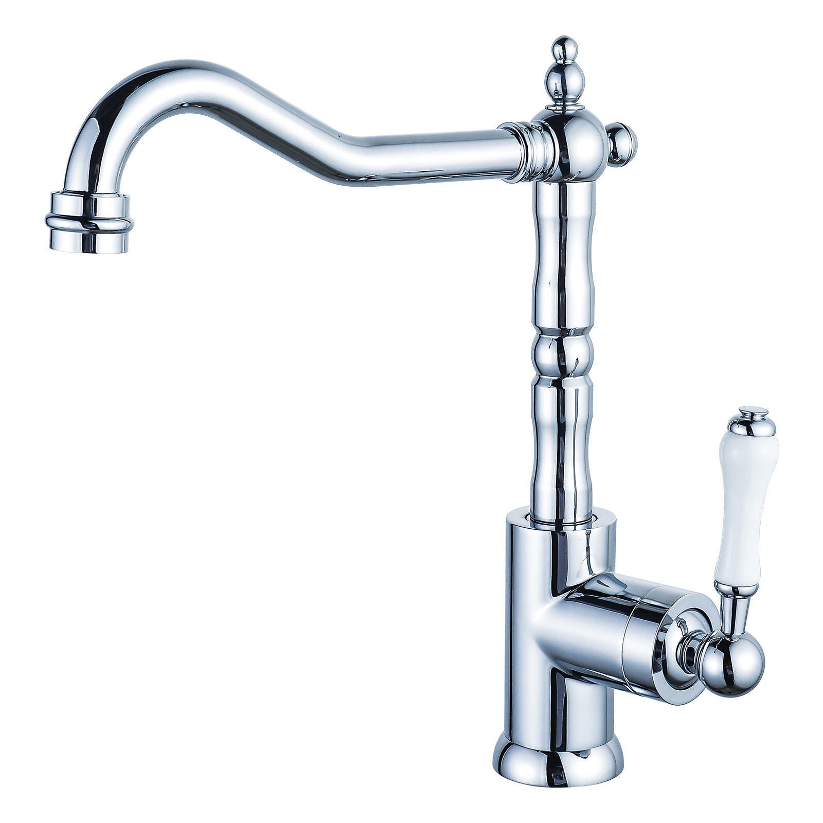 Robinet de cuisine en laiton 025 en laiton chromé collection Erymanthe