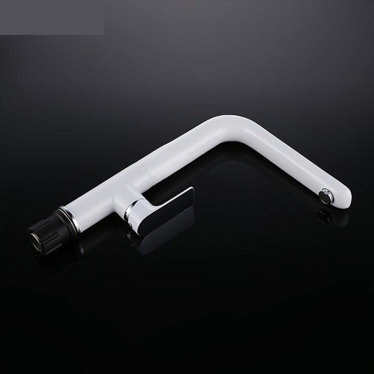 Kitchen faucet 034 in white brass Argolide collection