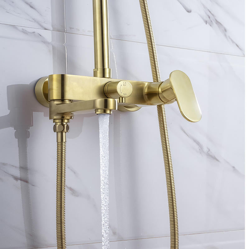 COLUMNA DE DUCHA ORO CEPILLADO (ORO MATE) SC008 COLECCIÓN SCAMANDRE