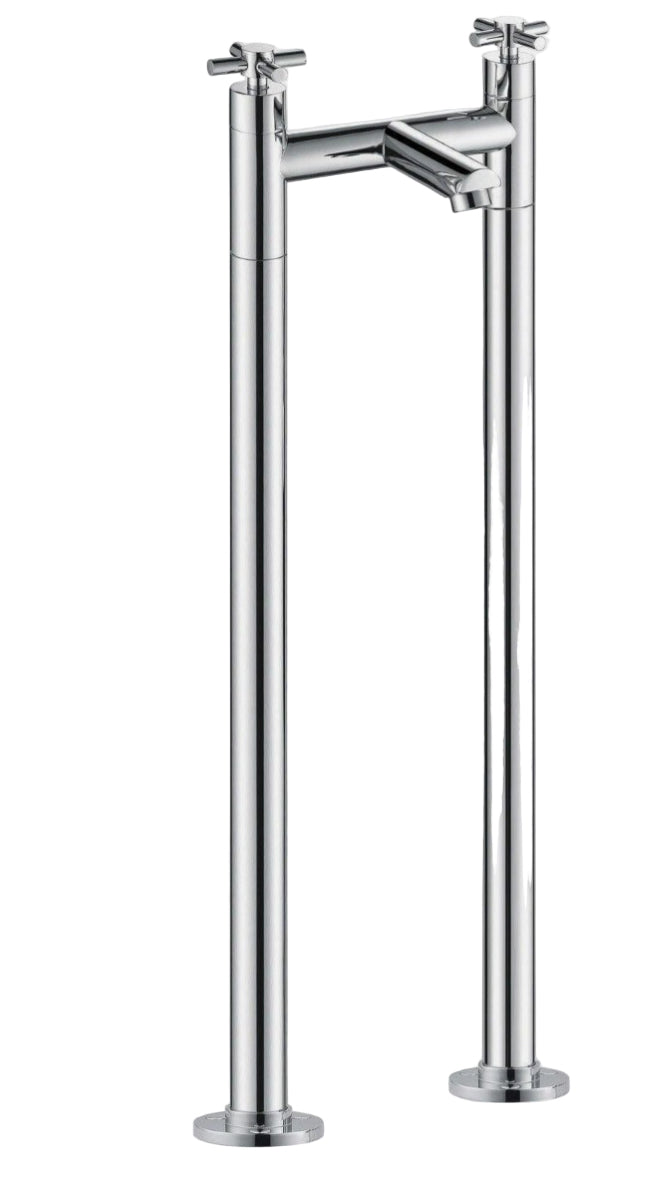 ROBINET DE BAIGNOIRE AU SOL B0625-1 EN LAITON CHROMÉ COLLECTION ERYMANTHE