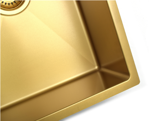 ÉVIER EN ACIER INOXYDABLE 001 DORÉ BROSSÉ COLLECTION SCAMANDRE