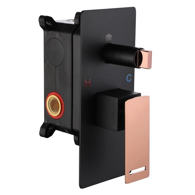 SHOWER COMPOSITION IN BLACK BRASS AND ROSE GOLD SC9210 PÉNÉE COLLECTION