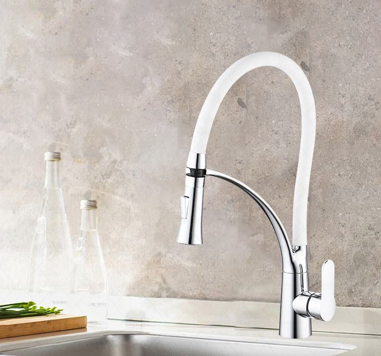 Kitchen faucet 005 in brass Céphise collection