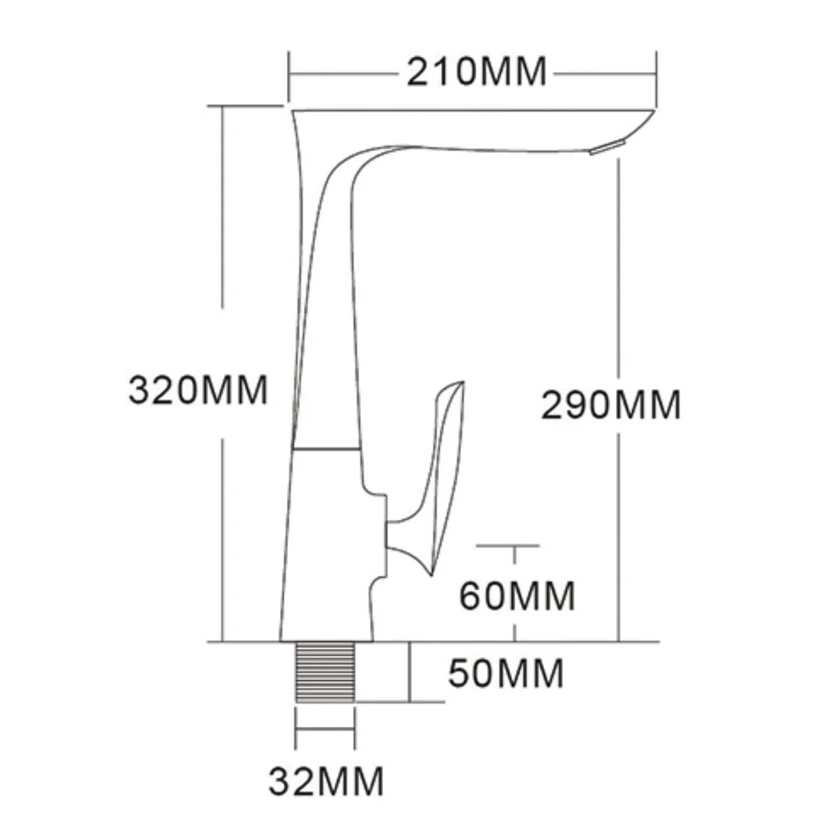 Mitigeur Cuisine 02916G Céphise Noir Mat | HUDOR