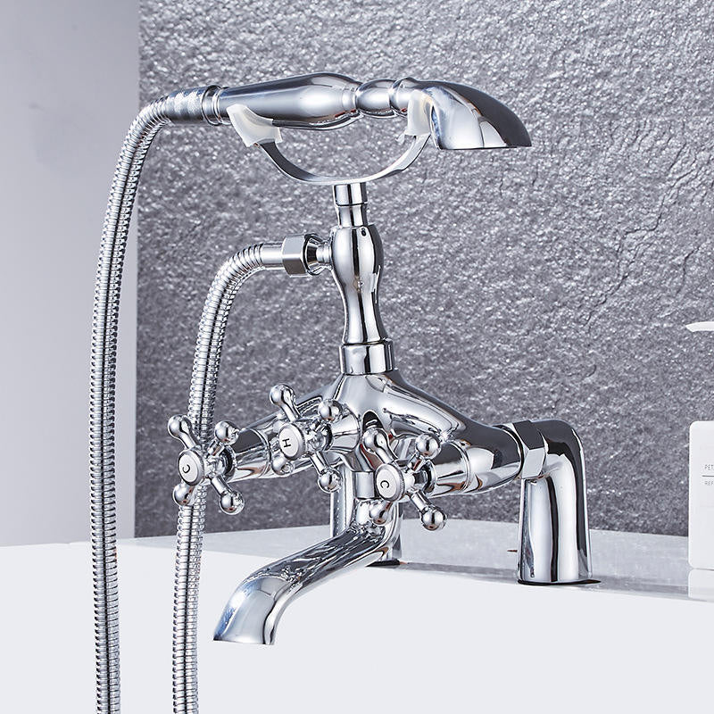 Grifería de bañera mural colección Enipée 049 en latón cromado