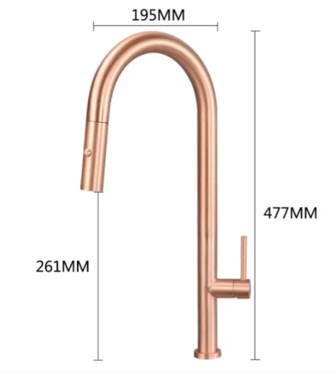ROSE GOLD BRASS KITCHEN FAUCET PENEE COLLECTION new batch