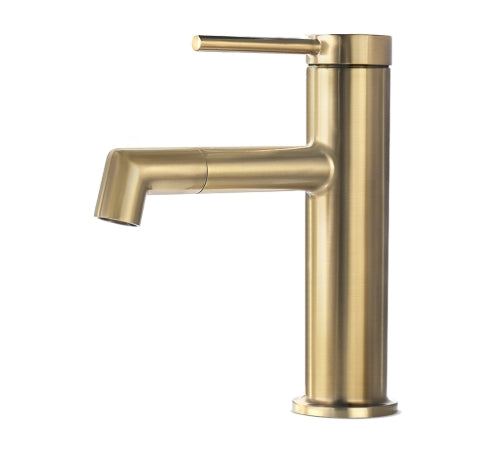 DECK-MOUNTED BASIN FAUCET B205 01 31 2 BRUSHED GOLD SCAMANDRE COLLECTION